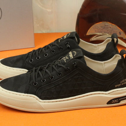 PRA SNEAKER IN BLACK CARO SUEDE CALFSKIN