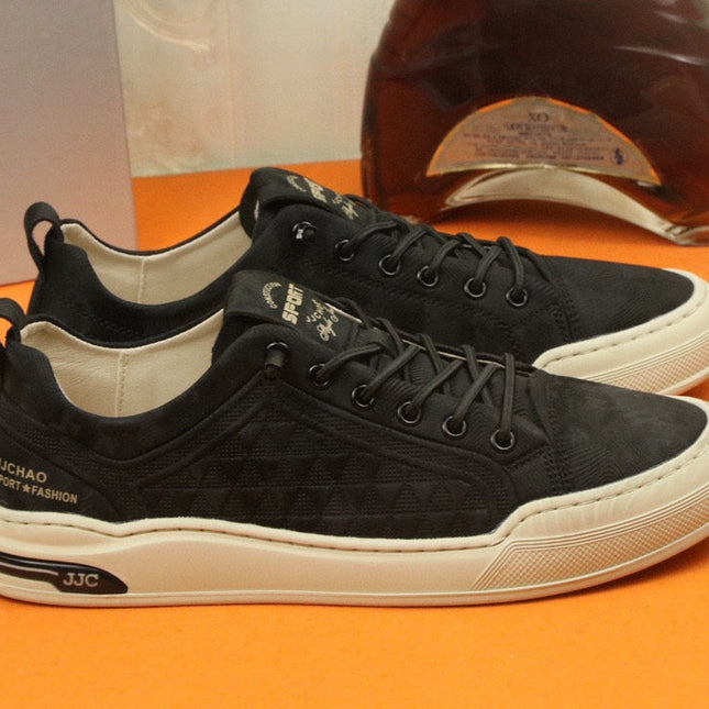 PRA SNEAKER IN BLACK CARO SUEDE CALFSKIN