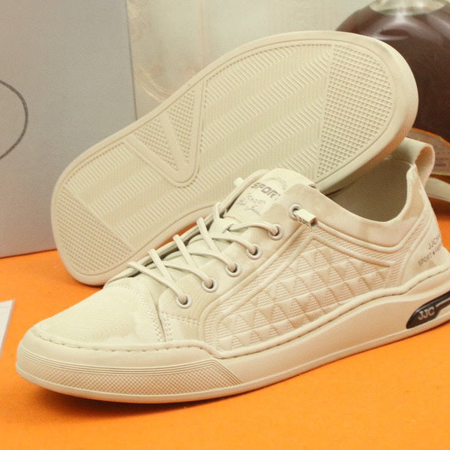 PRA SNEAKER IN BEIGE CARO SUEDE CALFSKIN