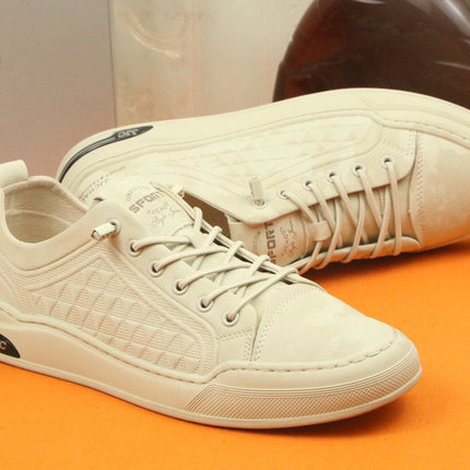 PRA SNEAKER IN BEIGE CARO SUEDE CALFSKIN
