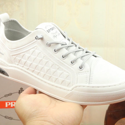 PRA SNEAKER IN WHITE CARO SUEDE CALFSKIN