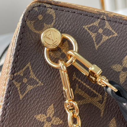 DICE 9 IN BROWN MONOGRAM AND MONOGRAM REVERSE CANVAS GOLD HARDWARE