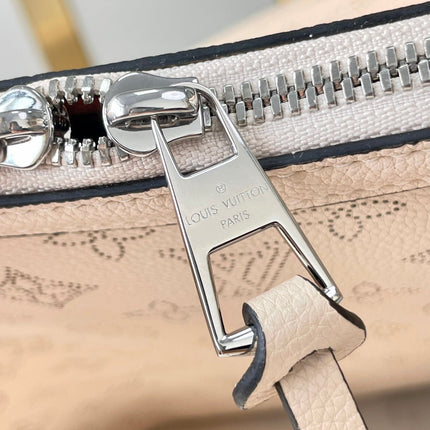 HAND IT ALL MM 32 IN CREAM MONOGRAM PERFORATE CALFSKIN SILVER HARDWARE