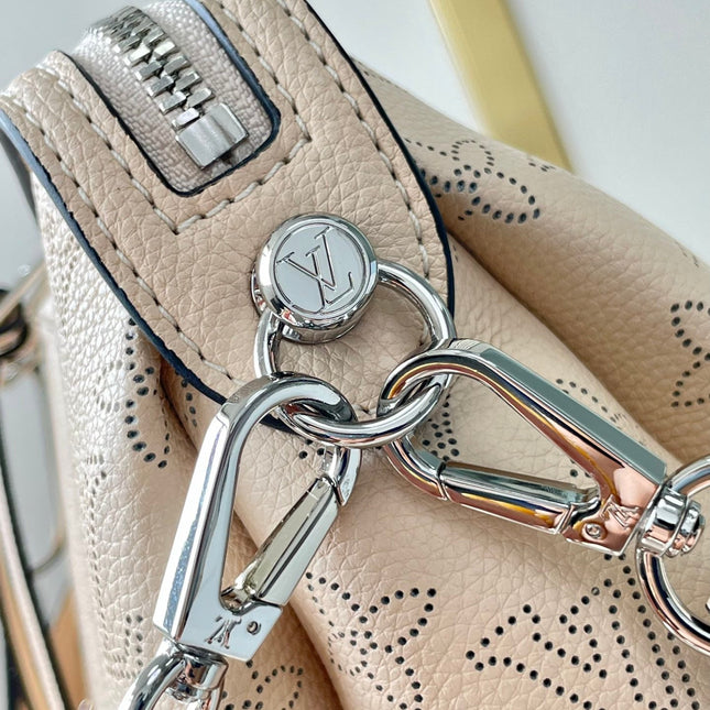 HAND IT ALL PM 29 IN BEIGE MONOGRAM PERFORATE CALFSKIN SILVER HARDWARE