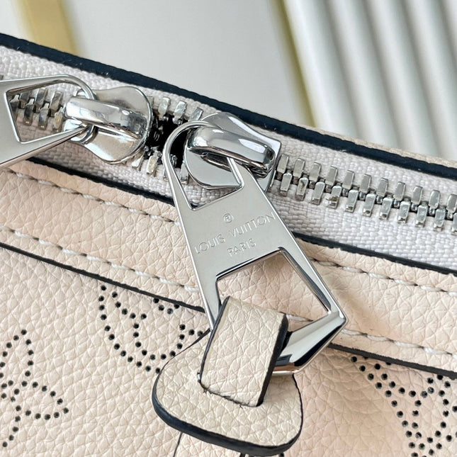 HAND IT ALL PM 29 IN BEIGE MONOGRAM PERFORATE CALFSKIN SILVER HARDWARE