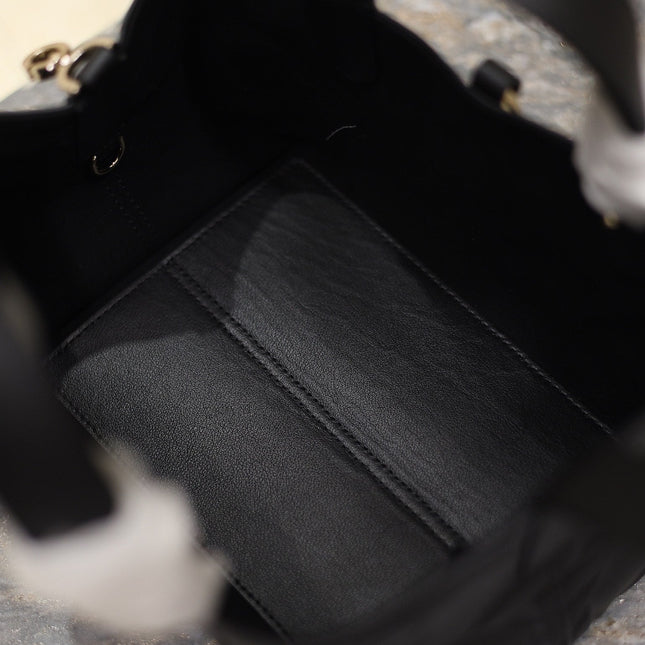 MINI TOUJOURS BAG 23 IN BLACK CANNAGE GRAPHIC CALFSKIN
