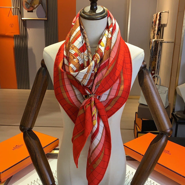 COACHING DEJA-VU SHAWL 135 CM IN COLORFUL CASHMERE AND SILK 379747
