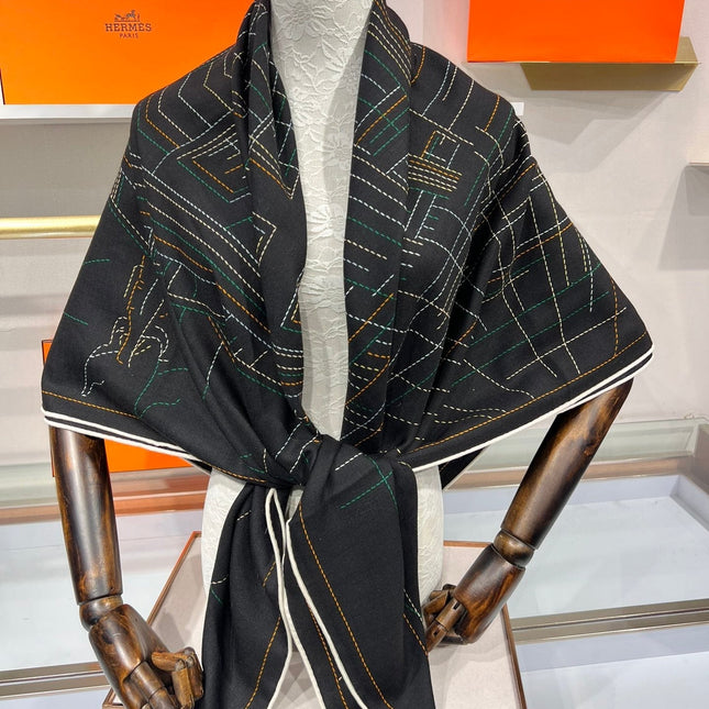 SCARF 135 CM BLACK 387968