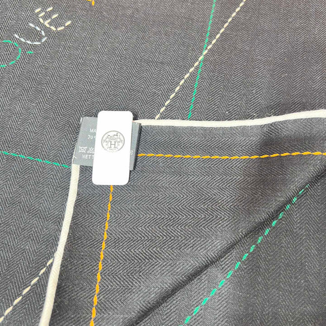 SCARF 135 CM BLACK 387968