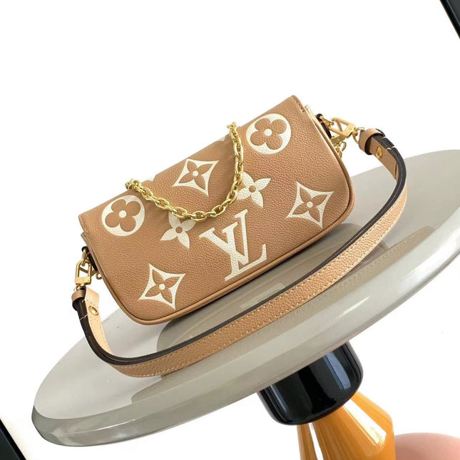 IVY 23 IN ARIZONA CREAM MONOGRAM EMPREINTE LEATHER GOLD HARDWARE