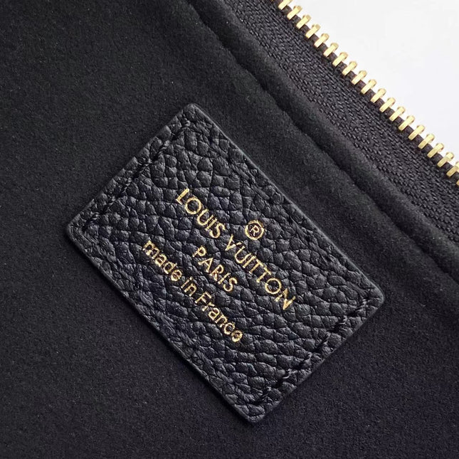 LIV POCHETTE 24 IN BLACK MONOGRAM EMPREINTE LEATHER GOLD HARDWARE