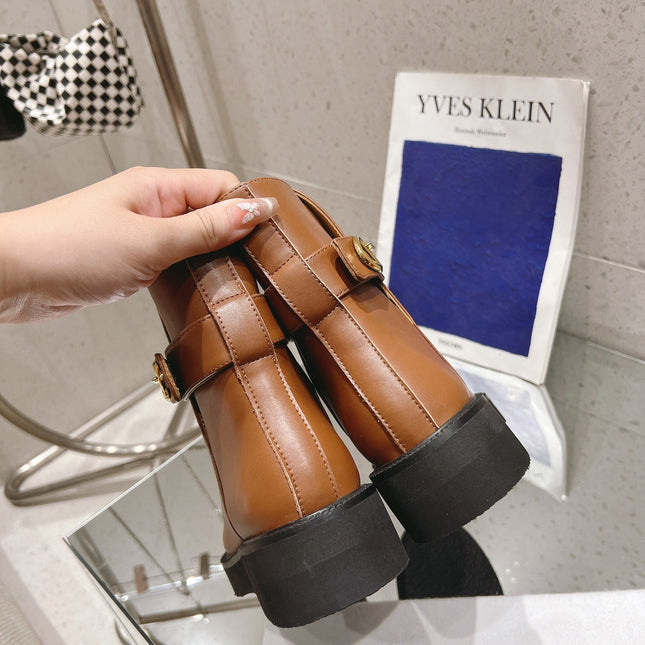 VLOGO LOCKER BRONZE BROWN CALFSKIN ANKLE BOOT 40MM