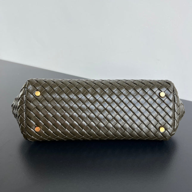 SHOULDER BAG 37 IN KELP LAMBSKIN