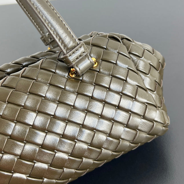 SHOULDER BAG 37 IN KELP LAMBSKIN