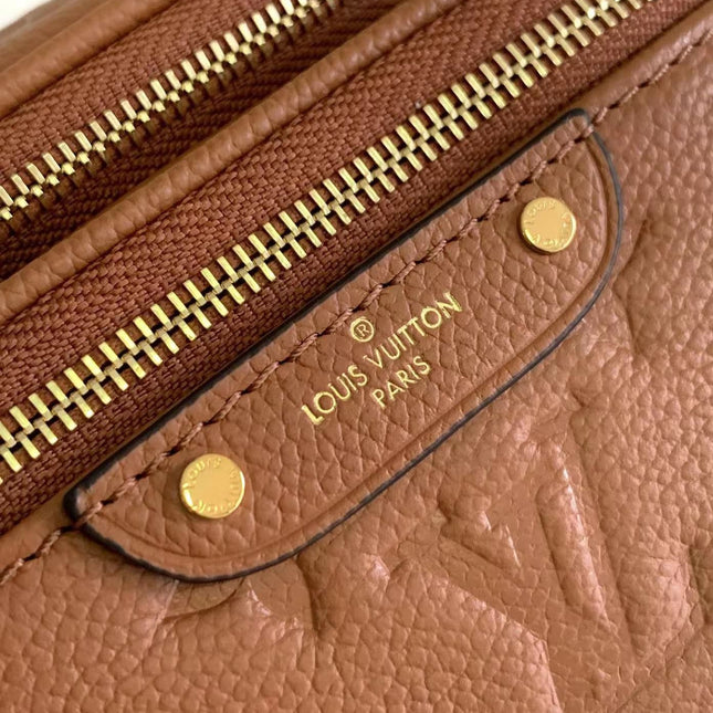 MINI BUMBAG 17 IN COGNAC MONOGRAM EMPREINTE LEATHER GOLD HARDWARE