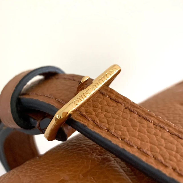 MINI BUMBAG 17 IN COGNAC MONOGRAM EMPREINTE LEATHER GOLD HARDWARE