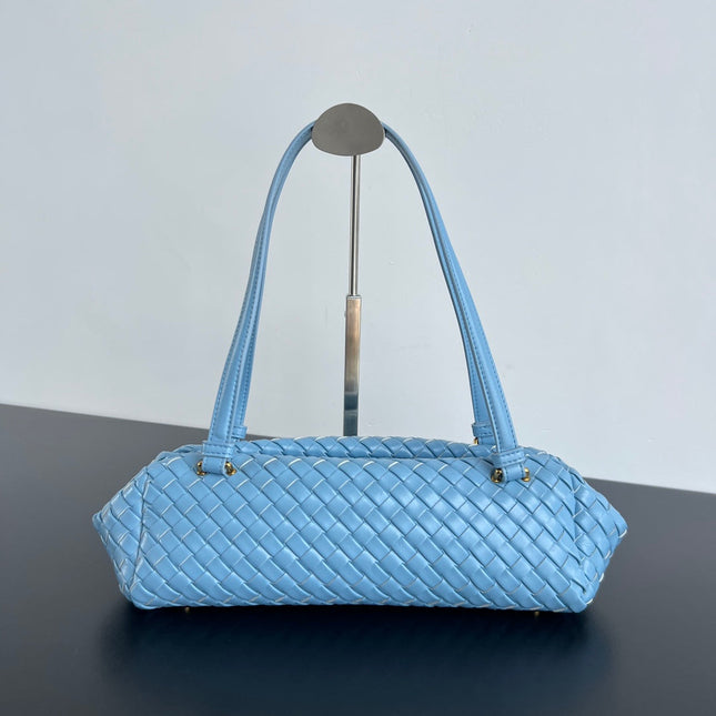 SHOULDER BAG 37 IN SKY BLUE LAMBSKIN