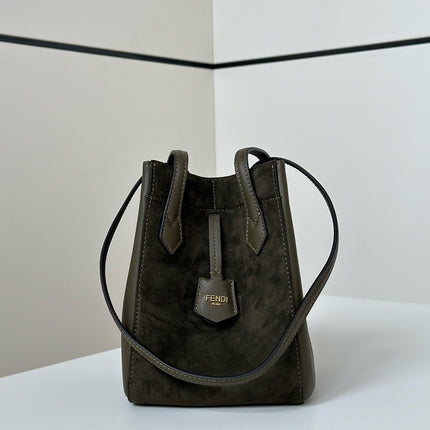 ORIGAMI MINI 19 IN ARMY GREEN LAMBSKIN AND SUEDE