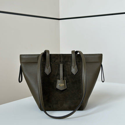 ORIGAMI MINI 19 IN ARMY GREEN LAMBSKIN AND SUEDE