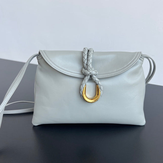 SMALL LIBERTA 27 IN SUBMARINE SMOOTH CALFSKIN GOLD HARDWARE