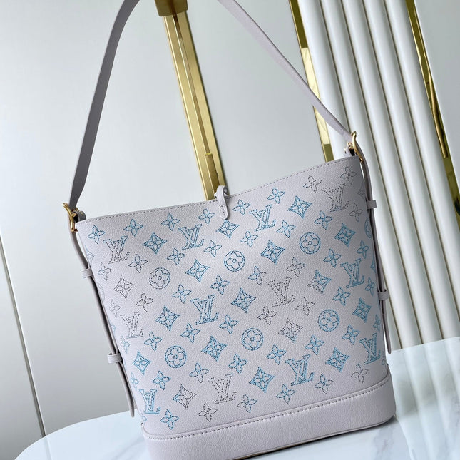 FLORE 28 IN WHITE PERFORATED CALFSKIN