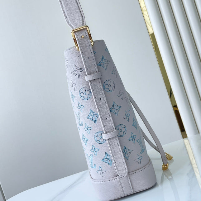 FLORE 28 IN WHITE PERFORATED CALFSKIN