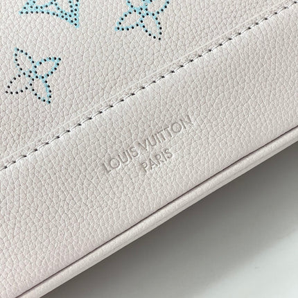 FLORE 28 IN WHITE PERFORATED CALFSKIN