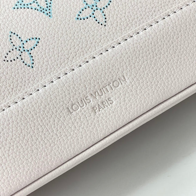 FLORE 28 IN WHITE PERFORATED CALFSKIN