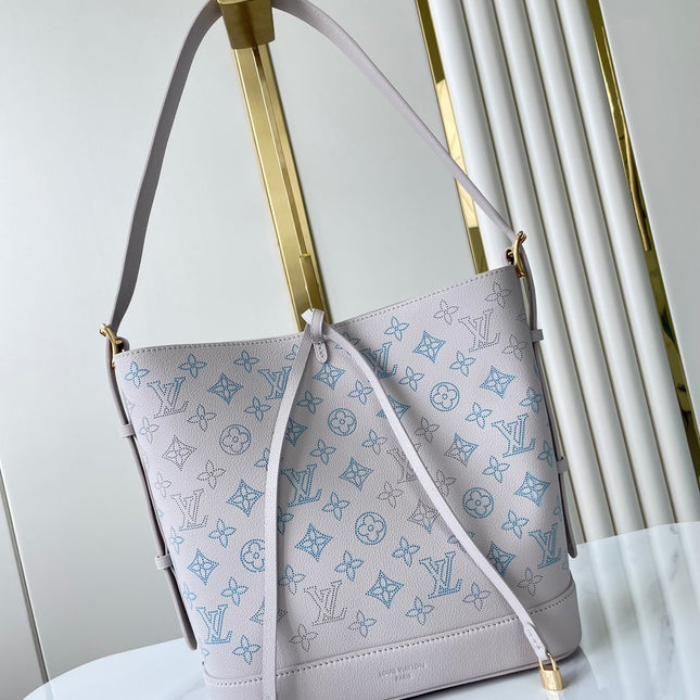 FLORE 28 IN WHITE PERFORATED CALFSKIN