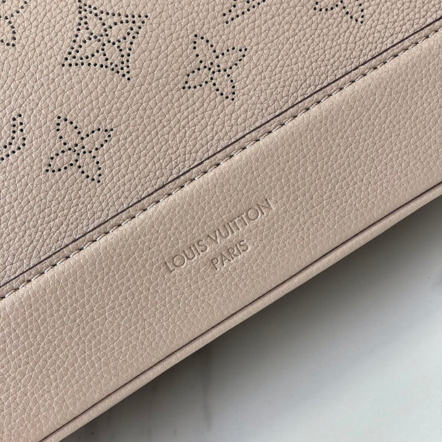 FLORE 28 IN GALET PERFORATED CALFSKIN