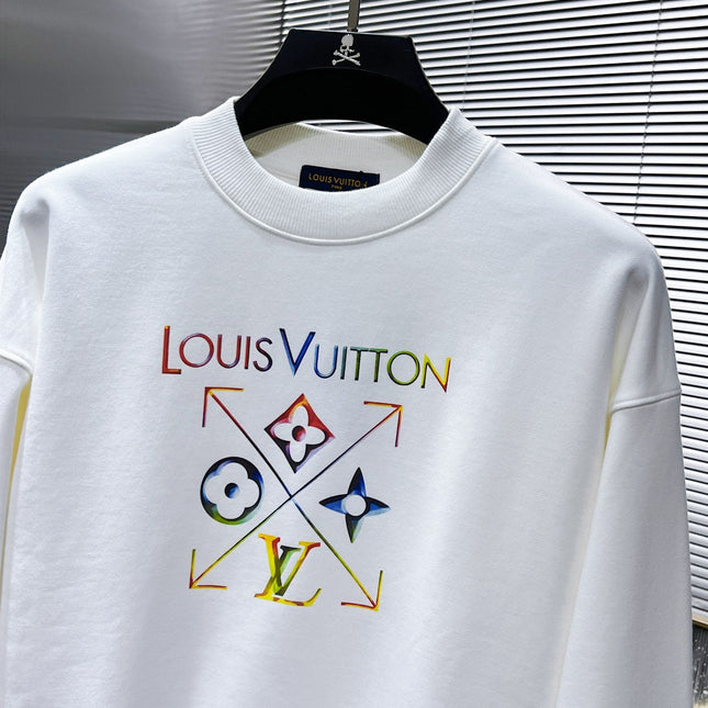 LV SWEATER IN WHITE COTTON 238811