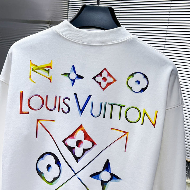 LV SWEATER IN WHITE COTTON 238811