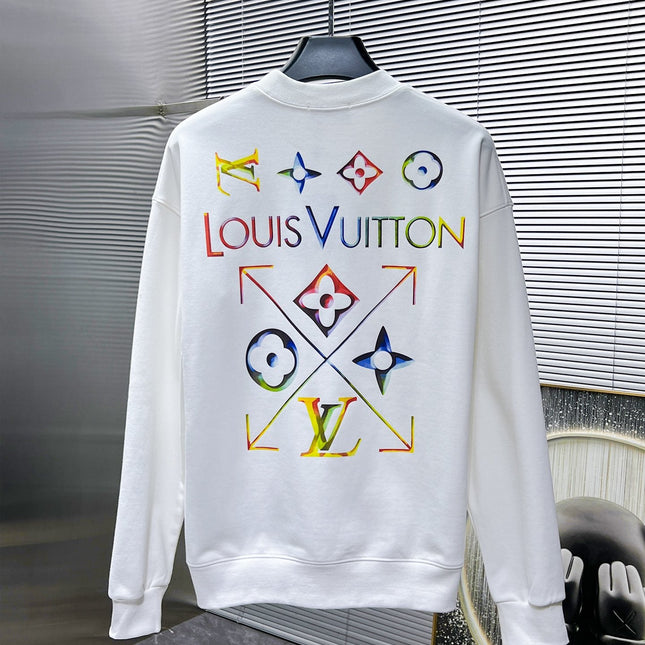LV SWEATER IN WHITE COTTON 238811