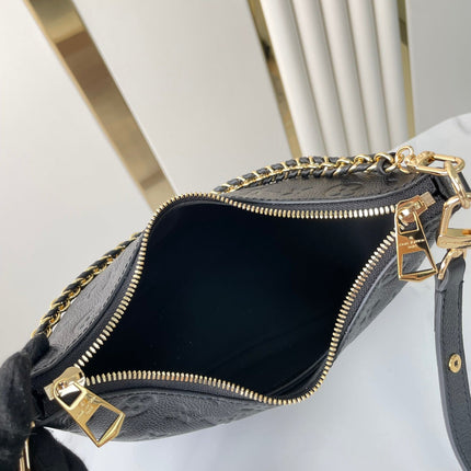 BOULOGNE 29 IN BLACK MONOGRAM EMPREINTE LEATHER GOLD HARDWARE