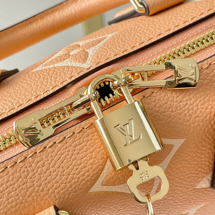 SPEEDY BANDOULIÈRE 20 IN ARIZONA CREAM MONOGRAM EMPREINTE LEATHER