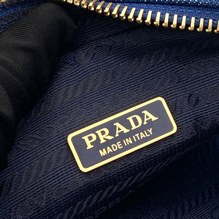 MINI BAG 14 IN AZURE BLUE DENIM GOLD HARDWARE