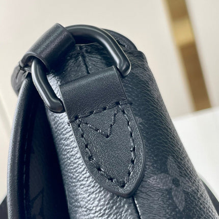 PULSE WEARABLE WALLET 22 IN GUN METAL MONOGRAM ECLIPSE COATED CANVAS