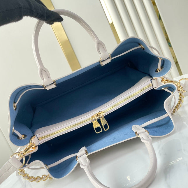 BELLA TOTE 32 IN BLUME PERFORATED CALFSKIN GOLD HARDWARE