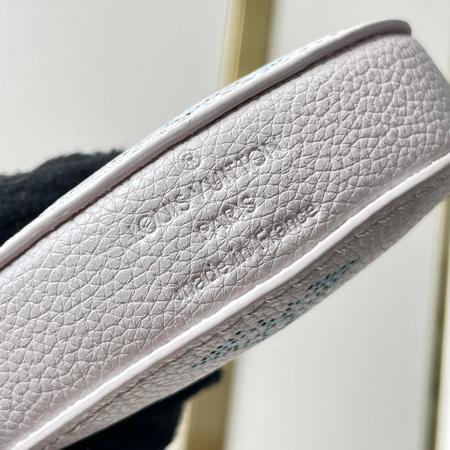BELLA 22 IN BLUME PERFORATED CALFSKIN GOLD HARDWARE