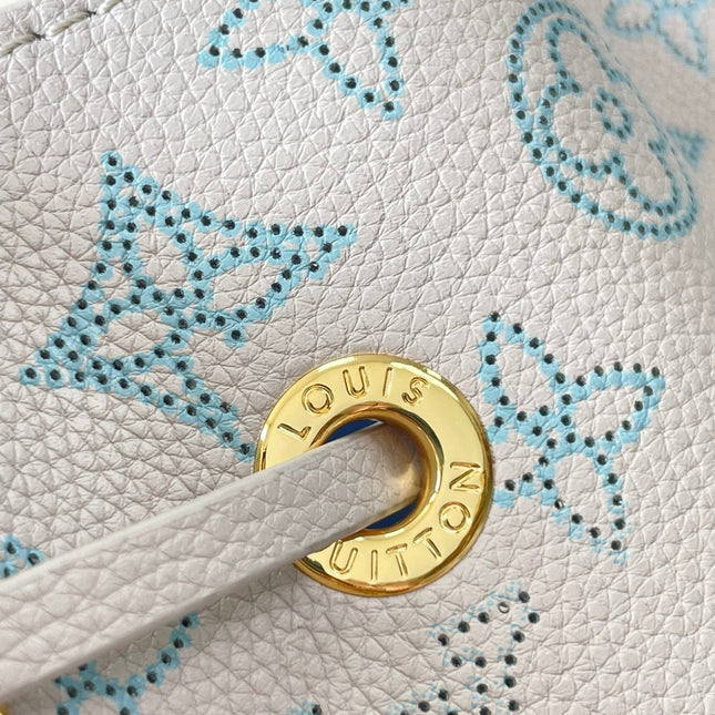 BELLA 22 IN BLUME PERFORATED CALFSKIN GOLD HARDWARE