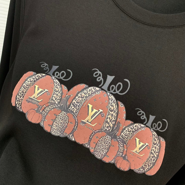 LONG-SLEEVE T-SHIRT BLACK COTTON 239578