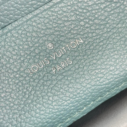 NANO MADELEINE 21 IN SKY BLUE EMBOSSED CALFSKIN SILVER HARDWARE