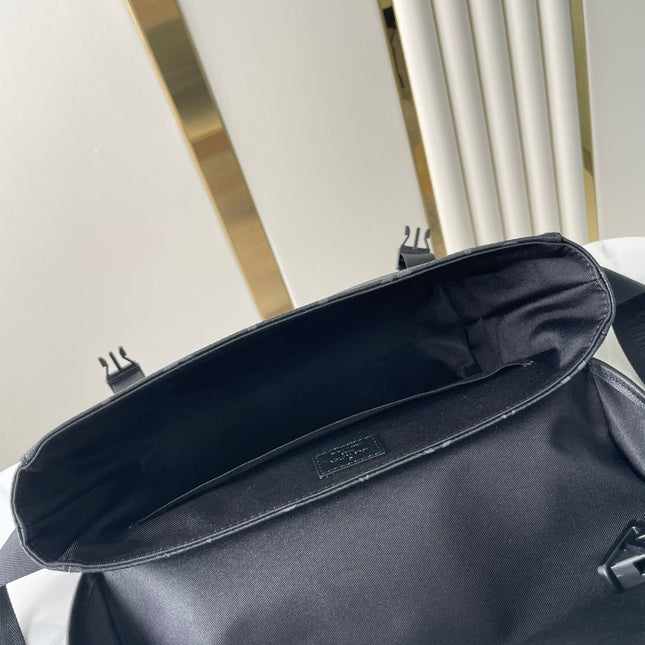 MESSENGER VOYAGER PM 33 IN GUN METAL MONOGRAM ECLIPSE CANVAS