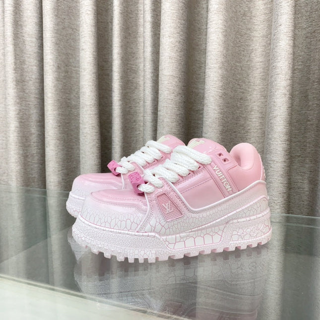 LV TRAINER PANG DING IN BABY PINK CALFSKIN