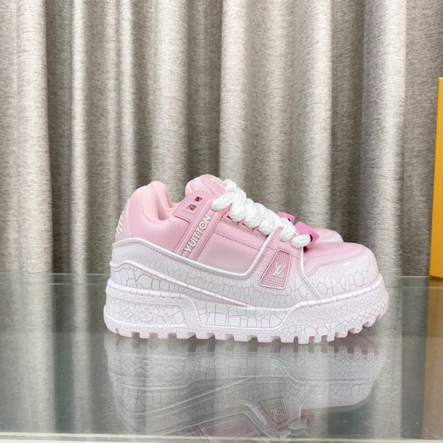 LV TRAINER PANG DING IN BABY PINK CALFSKIN