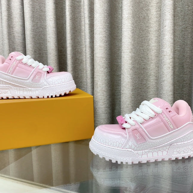 LV TRAINER PANG DING IN BABY PINK CALFSKIN