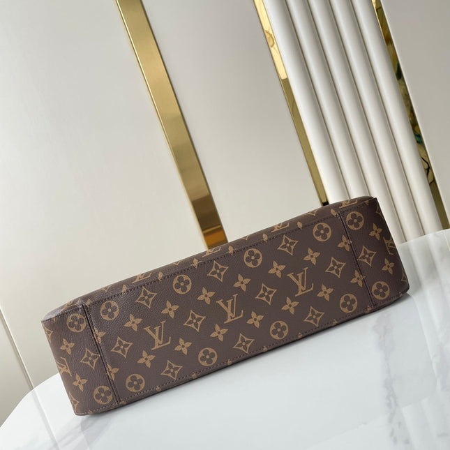 SLOUCHY MM 40 IN BROWN MONOGRAM CANVAS
