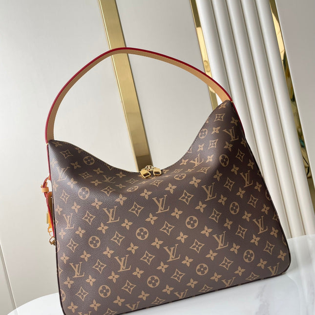 SLOUCHY MM 40 IN BROWN MONOGRAM CANVAS