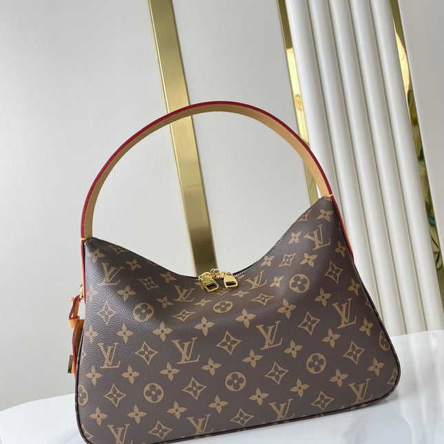 SLOUCHY PM 33 IN BROWN MONOGRAM CANVAS