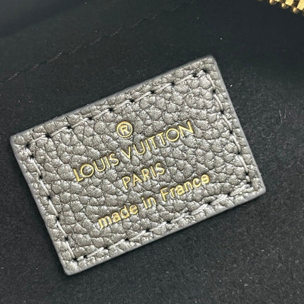 SPEEDY BANDOULIÈRE 20 IN GUN METAL MONOGRAM EMPREINTE GOLD HARDWARE